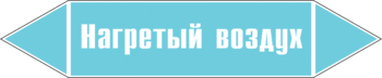 Маркировка трубопровода "нагретый воздух" (пленка, 252х52 мм) - Маркировка трубопроводов - Маркировки трубопроводов "ВОЗДУХ" - Магазин охраны труда и техники безопасности stroiplakat.ru