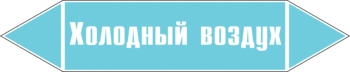 Маркировка трубопровода "холодный воздух" (пленка, 716х148 мм) - Маркировка трубопроводов - Маркировки трубопроводов "ВОЗДУХ" - Магазин охраны труда и техники безопасности stroiplakat.ru