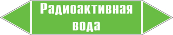 Маркировка трубопровода "радиоактивная вода" (пленка, 358х74 мм) - Маркировка трубопроводов - Маркировки трубопроводов "ВОДА" - Магазин охраны труда и техники безопасности stroiplakat.ru