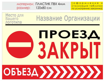 Информационный щит "объезд справа" (пластик, 120х90 см) t13 - Охрана труда на строительных площадках - Информационные щиты - Магазин охраны труда и техники безопасности stroiplakat.ru